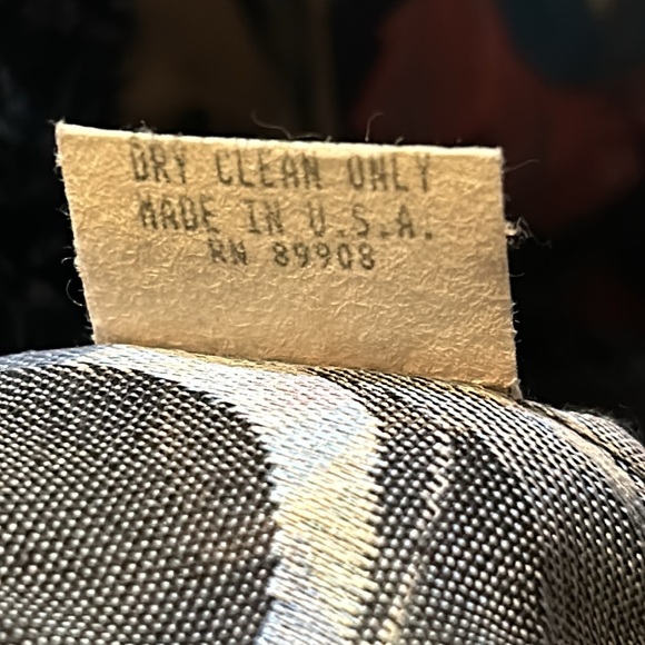 Vintage Nah Nah Collection light silky dark floral jacket blazer lace trim - Picture 7 of 8